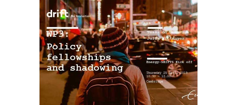 WP3 Policy fellowships and shadowing