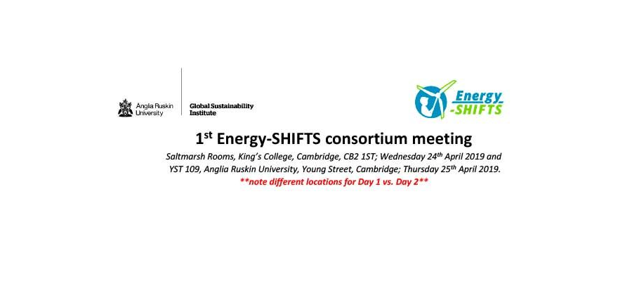 1st Energy-SHIFTS consortium meeting agenda